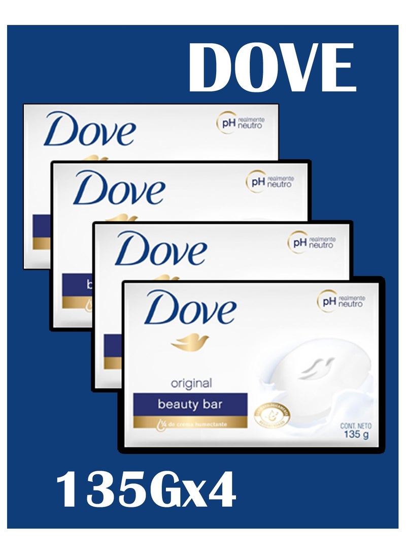 دوف صابون كريم التجميل الأبيض المصنوع في تايلاند، 135 غرام × 4 قطع  peso 4.75 oz - Image 1